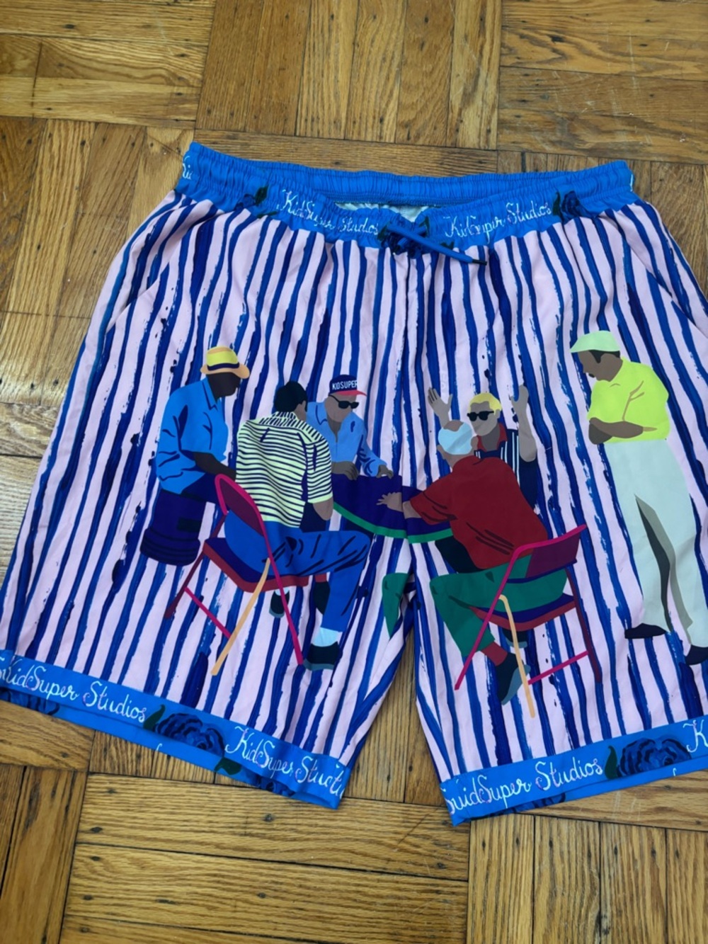 KidSuper Striped Shorts - Picture 2 of 5